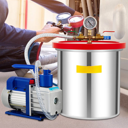 Vacuum Chamber Kit, 5 Gallon, 5 CFM 1/3 HP Pump