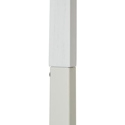 Němý sluha na oblek, 107 cm, bílá, efekt oceli/dřeva