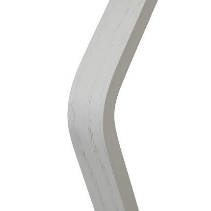 Němý sluha na oblek, 107 cm, bílá, efekt oceli/dřeva