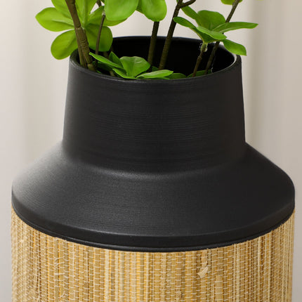 Kovová váza na květiny, protiskluzová, venkovský styl, 42 Cm