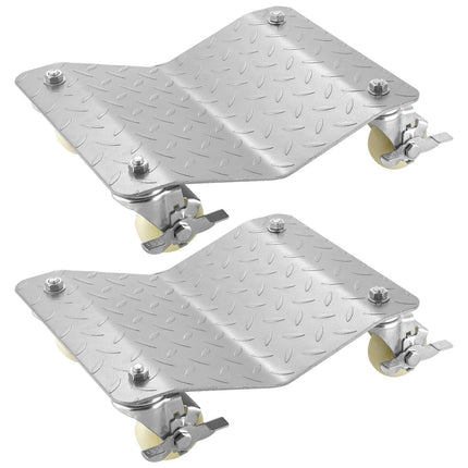 Vehicle Wheel Dollies, 2-Pack, 1100 lb Each, Swivel