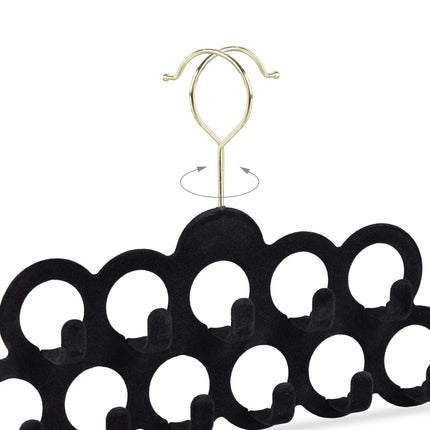 Velvet scarf holder