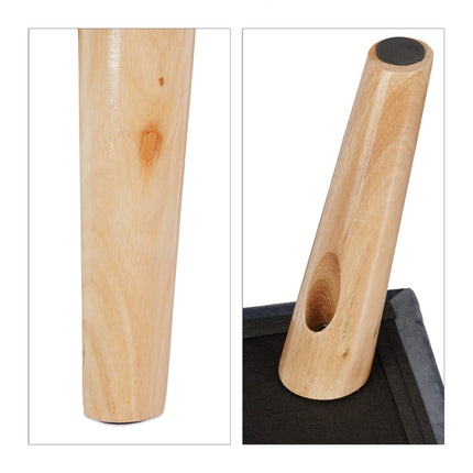 Sametová stolička s úložným prostorem