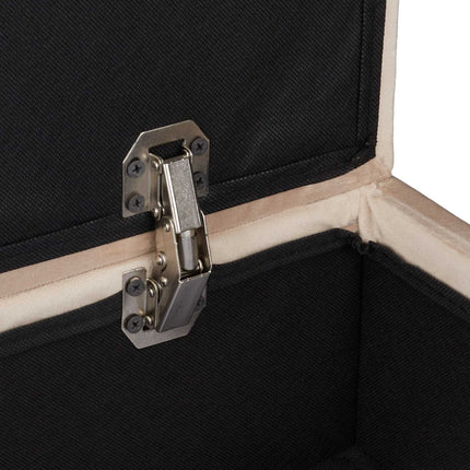 Velvet stool with storage