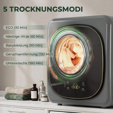 Odvětrávaná sušička prádla, 4 kg kompaktní, 5 režimů, časovač