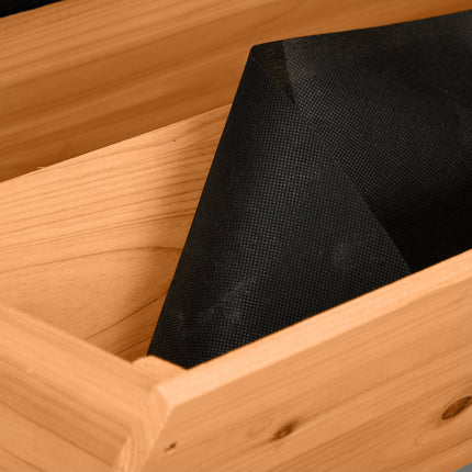 Vertikální vyvýšený zahradní záhon s 5 truhlíky z jedlového dřeva