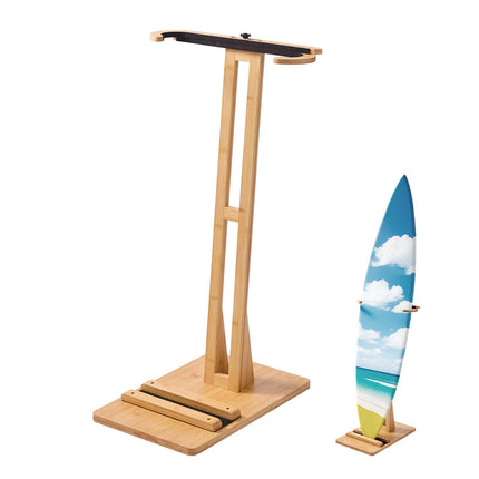 Vertical Surfboard Stand, Adjustable Wooden Padded Rack