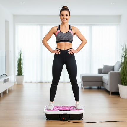Vibrating Platform with Resistance Bands, 6 Programs