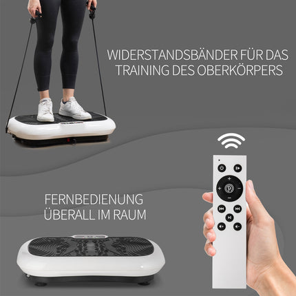 Vibration plate with band - 200W, 99 levels, up to 120 kg