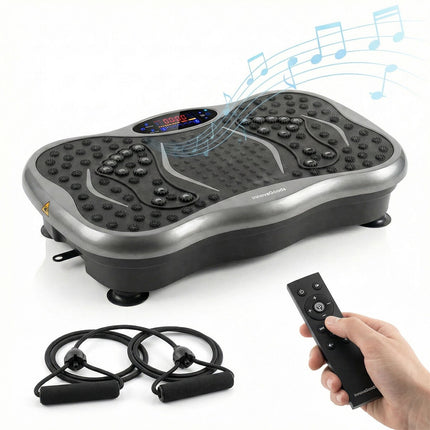 Vibrační plošina s Bluetooth, gumami a dálkovým ovládáním