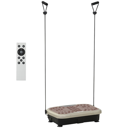 Vibrační plošina fitness trenér s LED displejem a gumou