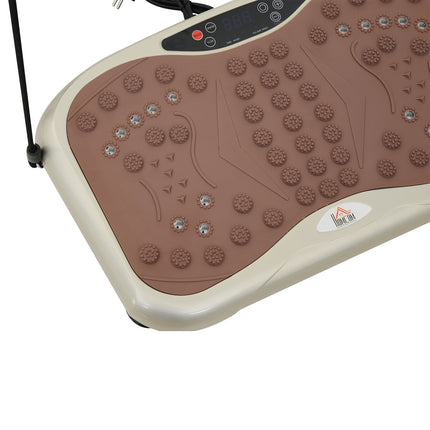 Vibrační plošina fitness trenér s LED displejem a gumou