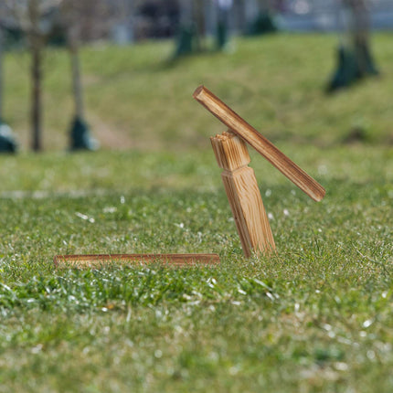 Vikingská dřevěná hra Kubb, sada