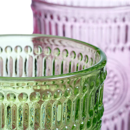 Vintage skleněné sklenice, sada 4 ks – elegantní design
