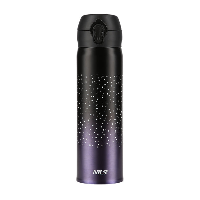 Fialový termohrnek, izolovaný, nepropustný, 11 oz