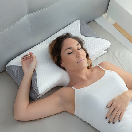 Viskoelastický polštář na krk s ergonomickými konturami Conforti InnovaGoods