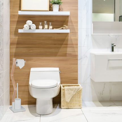 WC stojan ocel a vzhled dřeva