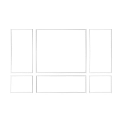 Wainscoting Wall Molding Kit, 3-Pack Paintable Polystyrene