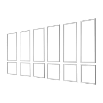 Wainscoting Wall Molding Kit, 6-Pack Paintable Polystyrene