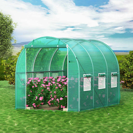 Walk-In Tunnel Greenhouse 9.8x6.6x6.6 Ft, 6 Windows