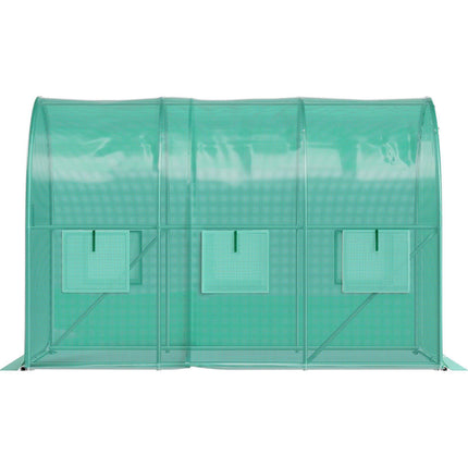 Walk-In Tunnel Greenhouse 9.8x6.6x6.6 Ft, 6 Windows