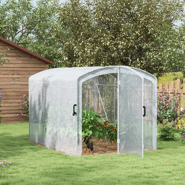 Průchozí tunelový skleník, průhledný kryt, 3x2x2m