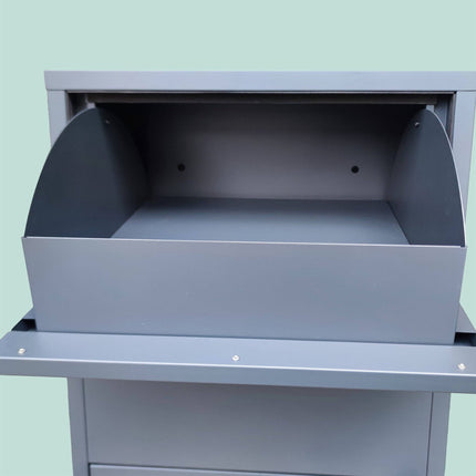 Wand- & Bodenbriefkasten, abschließbares Stahldesign