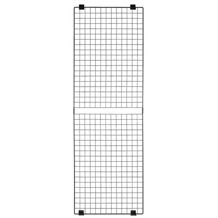 Wall Grid Panels, 3-Pack 24 x 72 in Carbon Steel, Black