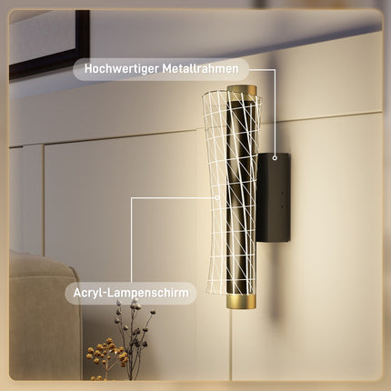 Sada nástěnných lamp, geometrický design, 3 barvy světla, 9W LED