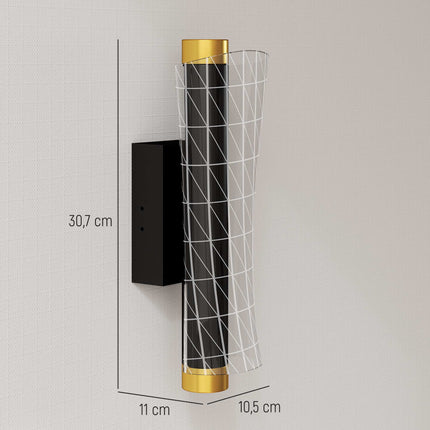 Sada nástěnných lamp, geometrický design, 3 barvy světla, 9W LED