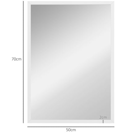 Nástěnné zrcadlo 50x70 cm, MDF rám, snadná montáž