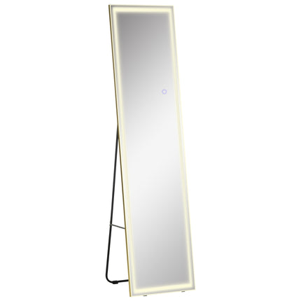 LED nástěnné zrcadlo a celopostavové zrcadlo s hliníkovým rámem