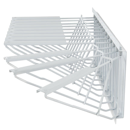 Wall-Mount Blueprint Storage Rack, 12 Pivot Brackets, 1200 Sheets