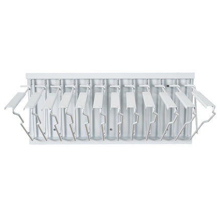 Wall-Mount Blueprint Storage Rack, 12 Pivot Brackets, 1200 Sheets
