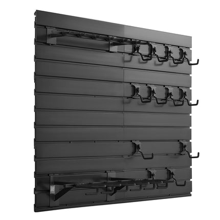 Wall-Mount Gun Rack, Steel, Holds 6 Rifles 6 Pistols