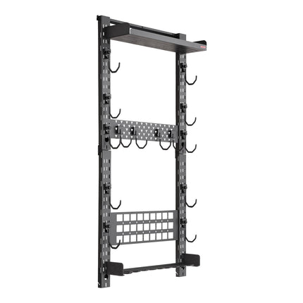 Wall-Mount Gun Rack for 5 Rifles, Steel, MOLLE Panel