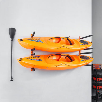 Wall-Mount Kayak Storage Rack, 4-Place, 400 lb Capacity