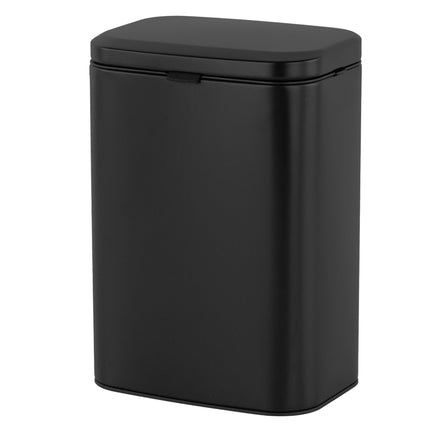 Nástěnný odpadkový koš, černá, 8L, vyjímatelná vnitřní nádoba
