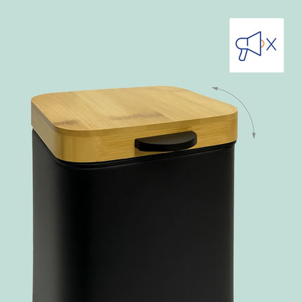 Nástěnný koupelnový koš 3L, víko se softclose