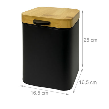 Nástěnný koupelnový koš 3L, víko se softclose