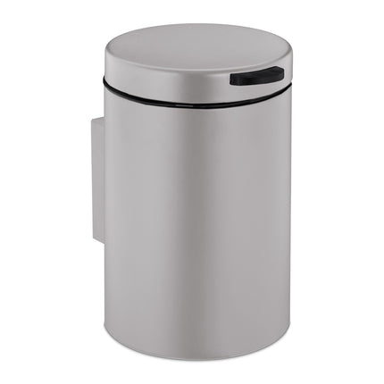 Nástěnný koupelnový koš, 3L, samozavírací víko