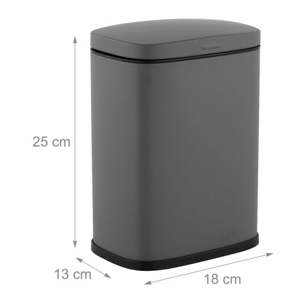 Nástěnný koupelnový koš, 3L, víko se softclose