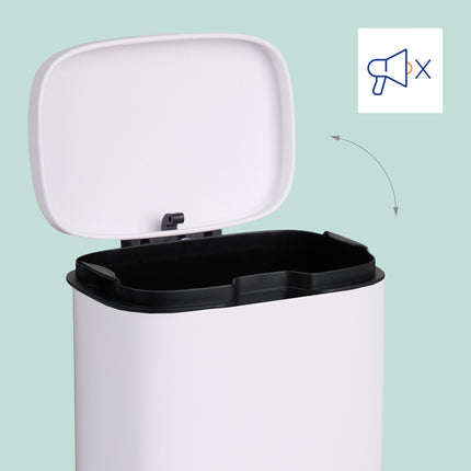 Nástěnný koupelnový koš, 3L, víko se softclose