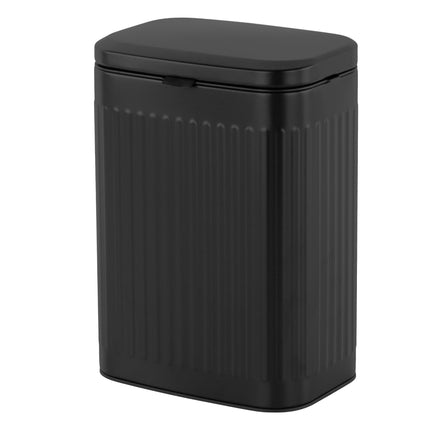 Nástěnný černý odpadkový koš, objem 8L