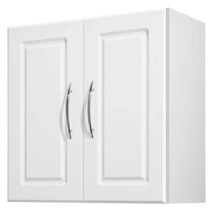 Wall-Mounted Cabinet, 2-Door, Adjustable Shelf, White