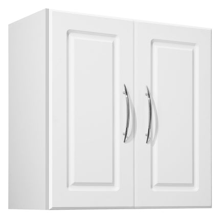 Wall-Mounted Cabinet, 2-Door, Adjustable Shelf, White