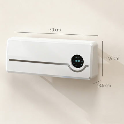 Nástěnný keramický ohřívač, 2000W, dálkové ovládání, LED displej