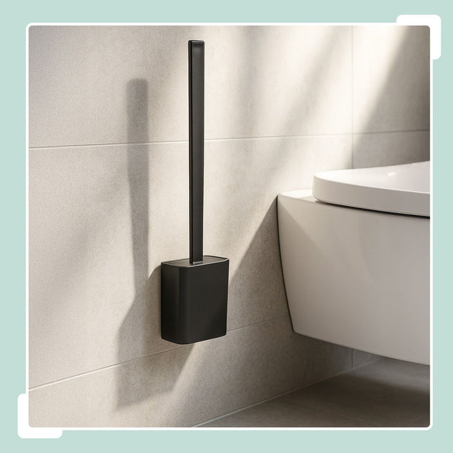 Wandmontiertes WC-Bürstenset mit Halter