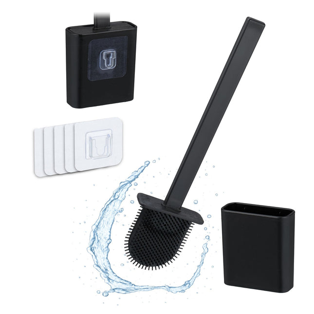 Wandmontiertes WC-Bürstenset mit Halter