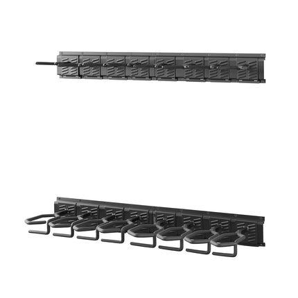 Wall-Mounted Gun Rack, 8-Slot Steel Rifle Shotgun